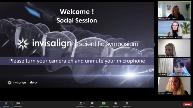 Dosud první digitální vědecké sympozium Invisalign si získalo více než 1500 účastníků ze 75 zemí