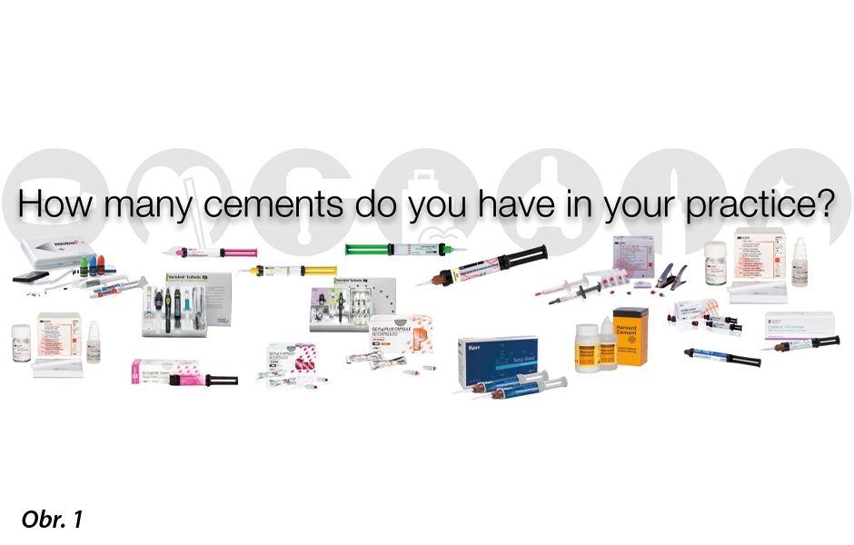 Kolik různých cementů máte ve své ordinaci?