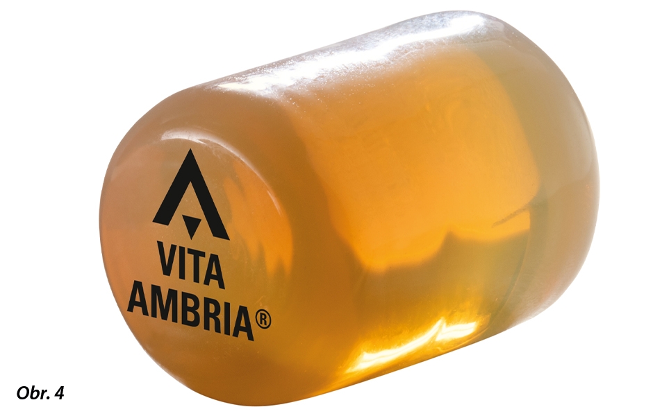 Pomocí barevně věrné možnosti reprodukce struktur přirozeného zubu zajišťuje presovaná keramika VITA AMBRA vysoce estetické výsledky ošetření.
