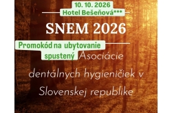 SNEM Asociácie dentálnych hygieničiek v Slovenskej republike 2026