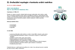 II. Orofaciální myologie v kontextu orální restrikce II. Orofaciální myologie v kontextu orální restrikce