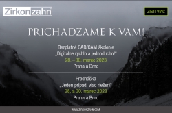 CAD/CAM tour Praha 28.–29. 3. 2023 a Brno 30. 3. 2023 CAD/CAM tour Praha 28.–29. 3. 2023 a Brno 30. 3. 2023