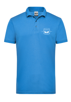 Pánské pracovní tričko Polo "Glass line" modré