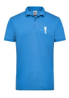 Pánské pracovní tričko Polo "Crocus line" modré