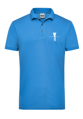 Pánské pracovní tričko Polo "Crocus line" modré