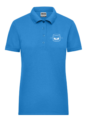 Dámské pracovní tričko Polo "Glass line" modré