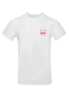Pánské bavlněné tričko "Glass line" bílé